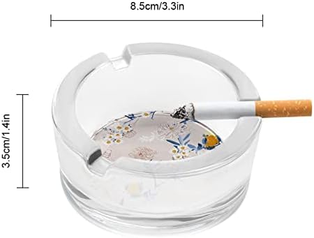Пепелници за цигари јапонски кранови образец кристално стакло фиока за пепел пушење држач за пепел за дома хотелска канцеларија маса врвот