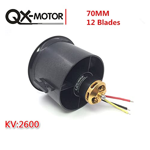 4S 70mm 12 Blades вентилаторна канализација QX-Motor EDF единица за RC Drone Chrushless Motor QF2827 2600KV 80A ESC Quadcopter додатоци