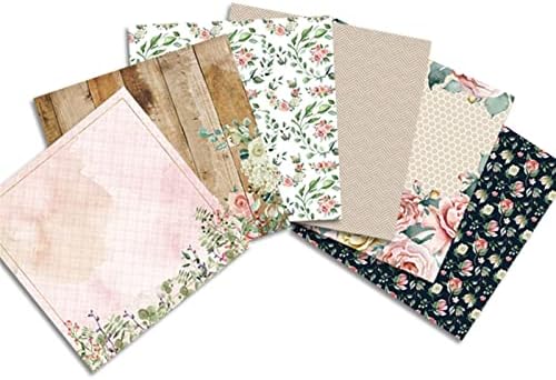 24 листови 6 x6 хартија во моментов цветна пакет образец креативна струја за хартија за хартија рачно изработено занаетчиска занаетчиска