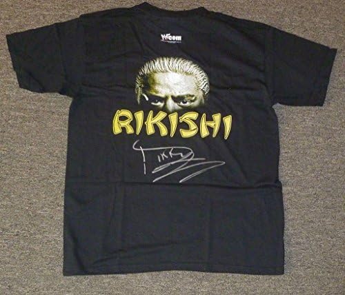 Рикиши потпиша оригинална 2000 WWF лоша странична кошула PSA/DNA COA WWE Autograph Голем - автограмирано борење разни предмети