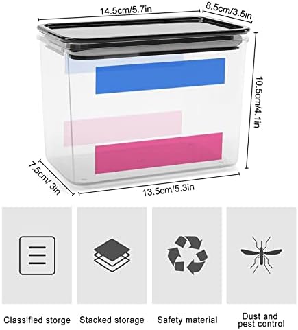 Предложено Посебно Хетеросексуално Знаме На Гордоста Пластична Кутија За Складирање Контејнери За Складирање Храна Со Капаци Тегла Со Ориз