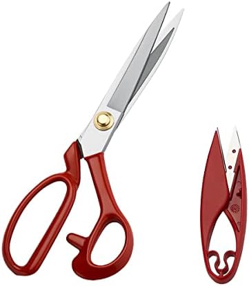 Професионални скроени ножици 8 инчи за сечење ткаенини и кожа со тешки ножици Индустриски остри сили за шиење за домашни канцеларии