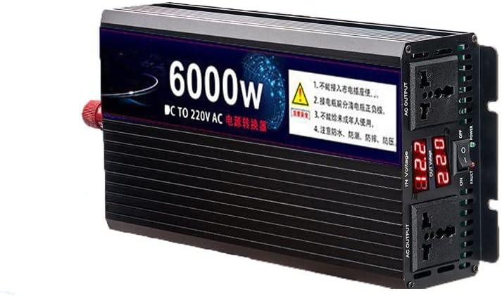 Инвертори за напојување со чисти синусни бранови 6000watt 12V/24V/48V/60V DC до AC 220V 2 AC излезни со AC LED дисплеј погоден за