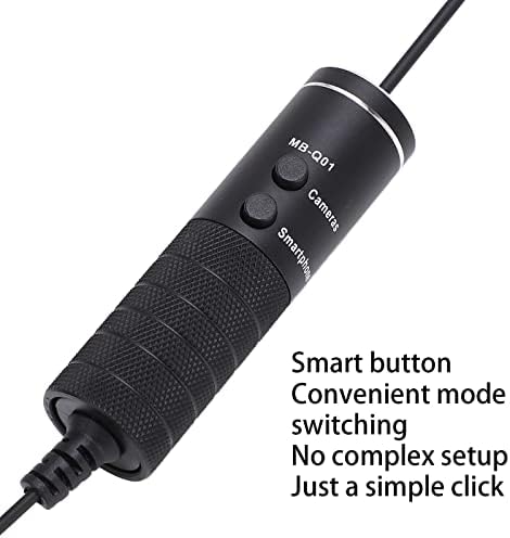 Vifemify Lavalier Microphone 6M Audio 3.5mm Omnidirectional Condenser Lapel MIC за DSLR Camcorder компатибилен со паметни телефони, камери, компјутери