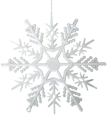 Божиќни Украси Снегулки Пластични Снегулки Празнични Украси Додатоци за Прозорци*12 парчиња Венец Од Мушка За Занаети