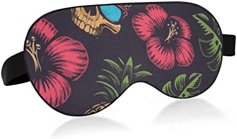 Unisex Sleep Eye Mask Hawaii-Pineapple-Skull-Floral Night Sleep