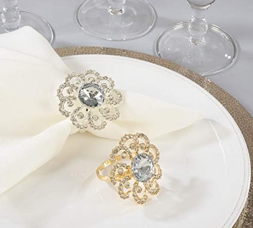 Стилови на Фенко Зачудувачки елегантен свадба накит со цвеќиња од салфетка - сет од 4