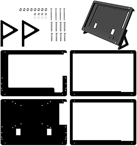 SBSNH 7 инчен LCD акрилен заграда случај за контакт на екранот на екранот држач за држач за држач за малина Пи 3 модел Б+