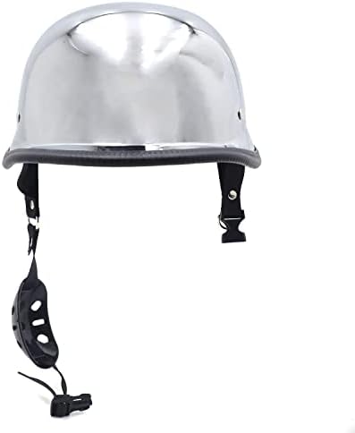 HTTMT- Сребрена точка мотоцикл германски половина шлем за лице за велосипедисти крстарење со хеликом [P/N: MT506-003-XL-CD]