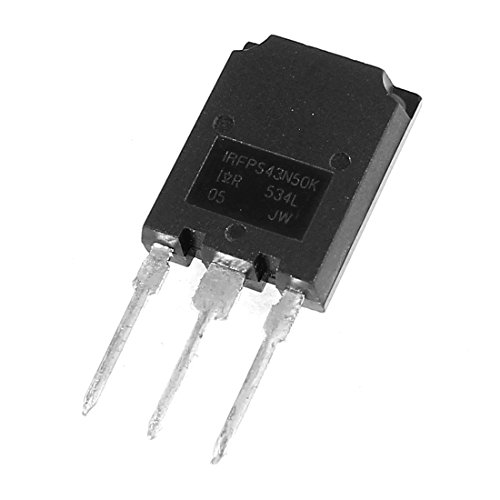UXCELL A14031900UX0124 Висока напонска струја NPN Power Transistor IRFPS43N50K, 500V, 47 засилувач, 0,59 ширина, должина од 1,38