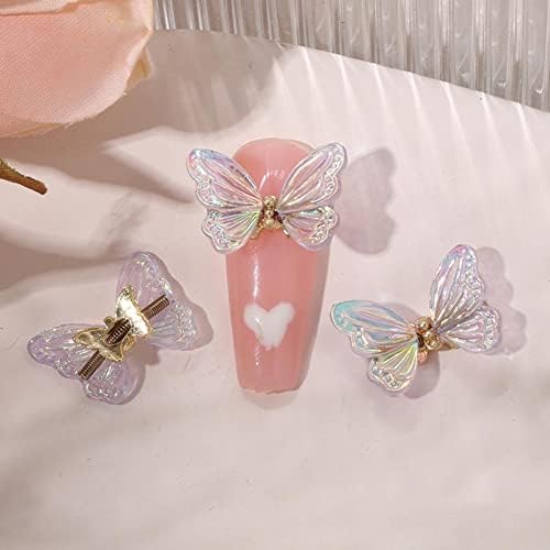 Симпатични додатоци DIY телефонски куќишта додатоци за декорација смола занает професионална пеперутка за нокти на маникир за