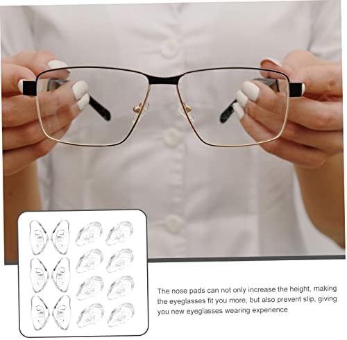 Хемотон 60 парови очила силиконски нос влошки за нос за очила силиконски нос влошки за очила Силика гел додатоци не-