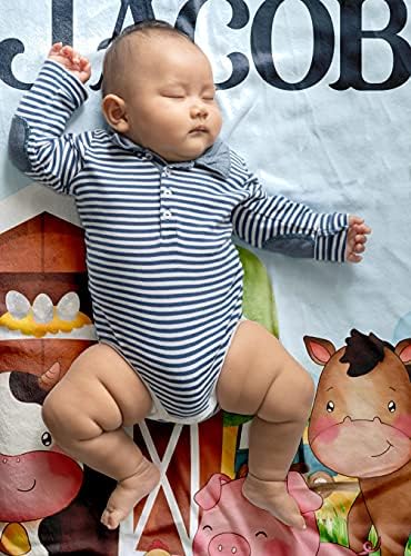 Персонализирани ќебиња за бебиња - Прилагодено бебе ќебе со име за момчиња - обичај бебешки ќебиња за туш за бебиња - мека, лесна и подарок