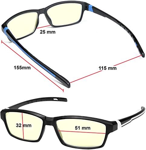 Успех очила за очила за читање против очила за блокирање на сина светлина, спортски читатели го намалуваат очите на очите за компјутери