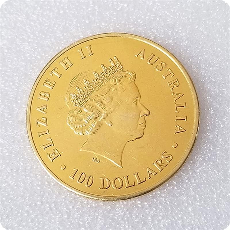 Антички Занаети Австралија Кенгур Кралицата Месинг Комеморативна Монета Сребрен Долар