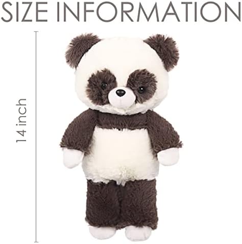 Мека панда полнета со животински перница: Симпатична панда плишаница прегратка перница животни играчка кукла, мечка за спиење плишани за домашни