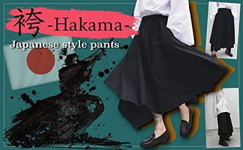 Животна палета јапонски стил самурај хакама хареми панталони мажи жени јога нинџа панталони црна…