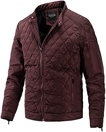 Машки палто Нов тренд на памучен клип тренд Реверзибилен машки цврста боја палто за палто за патент, јака јакна руно