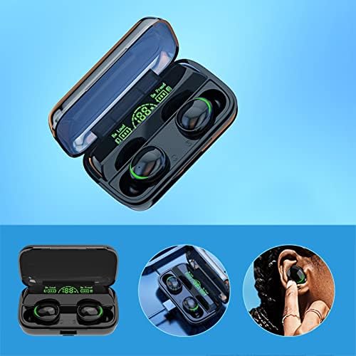 Bluetooth Слушалки, Безжични Слушалки, Bluetooth 5.1 Игри Слушалки Со Микрофон, Слушалки &засилувач; Слушалки во уво Со КОНТРОЛА На Прст Ipx5 Водоотпорен