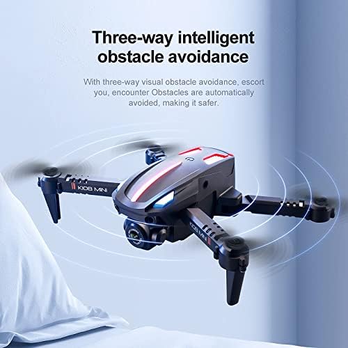 Mini Drone, RC Quadcopter, 4K Ultra HD двојна камера Воздушна фотографија со преклопен дрон, авиони за избегнување на пречки со режим без глава,