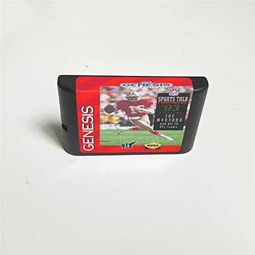Фудбал за спортски разговор Lksya '93 во кој глуми oeо Монтана - насловна на САД со малопродажна кутија 16 бит картичка за игри за MD за Mega