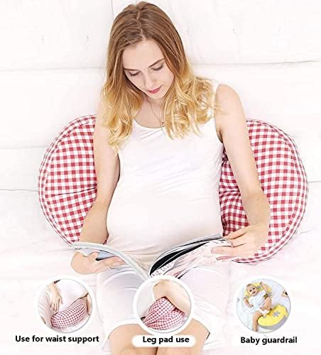Pillow mxjcc Перница за бременост, странично спиење за породилно, за стомакот за поддршка на стомакот, двојно клин и за испакнатост и за