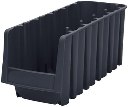 АКРО-МИЛС 30718 Економија за редење полица за пластични канти за складирање, црно