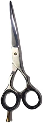 Професионални Ножици За Потстрижување Коса од Бербер нерѓосувачки челик 6 Инчен Црн Зафат - 1 парче