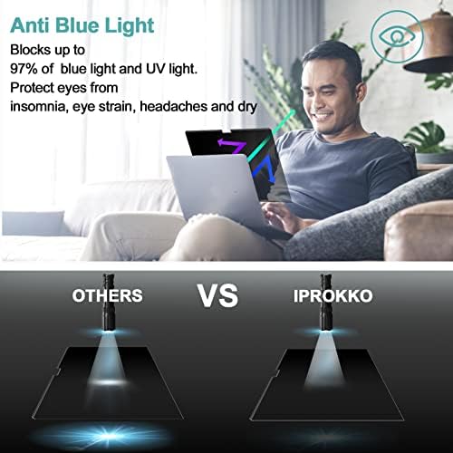 Iprokko Magnetic MacBook Air 13.6 екран за приватност, компатибилен со MacBook Air 13,6 инчи 2022 модел, отстранлив мат анти -сјај сина светлина