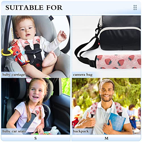 Јагоди CARE, каиш за седишта за седишта за бебиња 2 парчиња ленти за седишта за автомобили, перничиња за перничиња за заштита