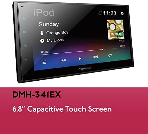 Pioneer DMH-341EX 6,8 Капацитивен екран на допир, Alexa кога е поврзан со апликацијата Pioneer Vozsis, Bluetooth, подготвен за резервна