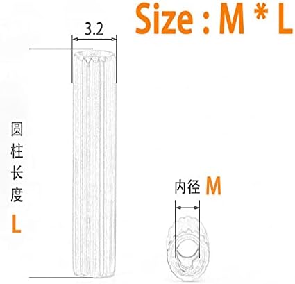 50pcs m2* l3mm до 30мм 2мм нишка месинг за месинг за распрскувач на женски M2 M2 месинг навојна пространа