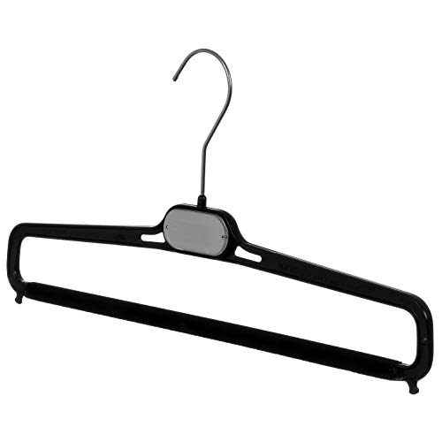 Mainetti LS36 црно пластично дно преклопува над закачалки, 14-инчни