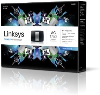 Linksys AC1750 Wi-Fi безжичен двоен опсег+ рутер со Gigabit, паметна апликација за Wi-Fi овозможена да ја контролира вашата мрежа