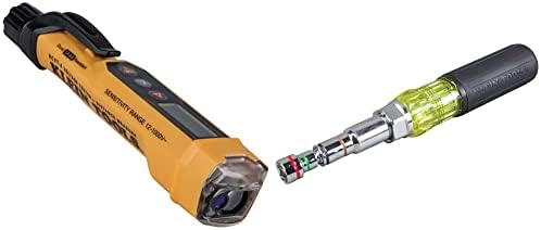 Klein Tools NCVT-6 не-контактни тестер за волти и 32807MAG 7-во-1 возач на ореви, магнетниот возач има големини на орев од SAE Hex 1/4