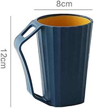 Чаша за четки за заби Акфријш Пластична чаша за четки за заби за семејство ， со рачка ， голем капацитет ， лесен за чистење ， големина ： 8 см × 12 см