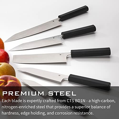 Spyderco Minarai Gyuto Premium Kitchen Nife со 10,13 CTS BD1N Супер сина сечило од не'рѓосувачки челик и полипропиленска рачка -