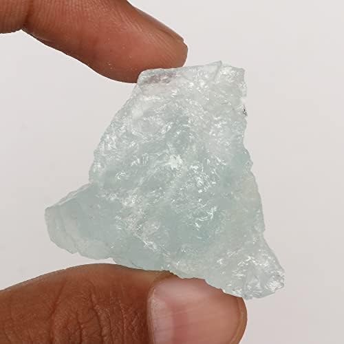 GemHub 104,15 CT нетретирано грубо природно Аква небо Аквамарин Сертифициран лековит кристал лабав скапоцен камен за мулти -цел