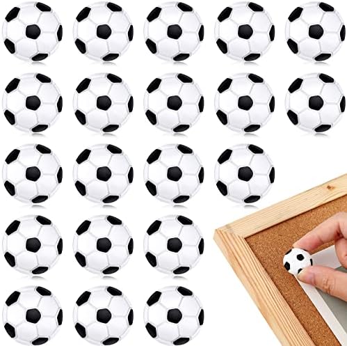 20 пакувања спортски топка фудбалски палец палецот декоративни симпатични притисоци иглички фудбал плута табла иглички мапи за билтени