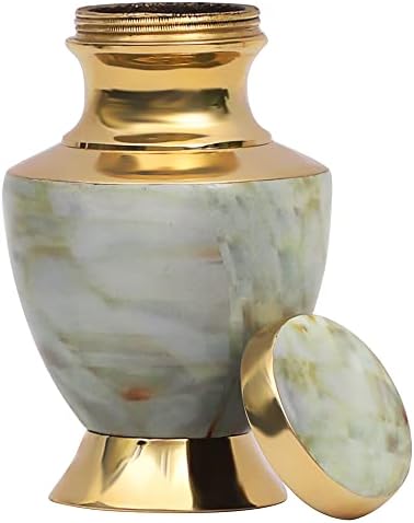 Чудата за чуда за ракотворби Мала крема за кремирање злато класична бронза со прекрасна боја за дизајн месинг месинг за кремирање