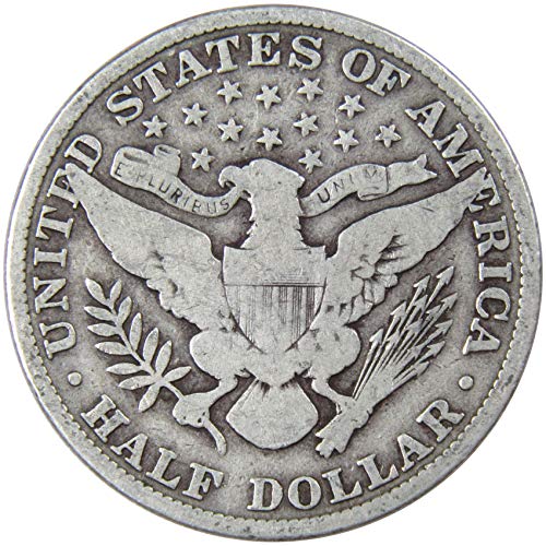 1908 Бербер Половина Долар VG Многу Добар 90% Сребро 50C Американски Тип Монета Колекционерски