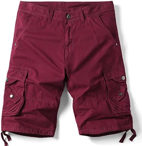 Машки шорцеви на Ymosrh летни работнички облеки кратки панталони обични лабави џемпери шорцеви за мажи