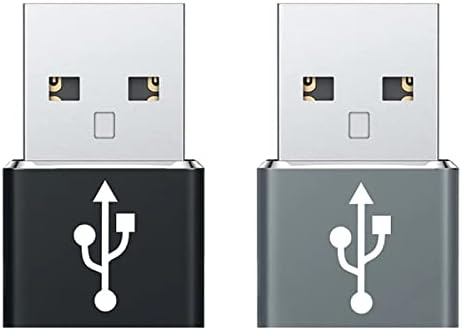 USB-C женски до USB машки брз адаптер компатибилен со вашиот Samsung SM-G977B за полнач, синхронизација, OTG уреди како тастатура, глушец,