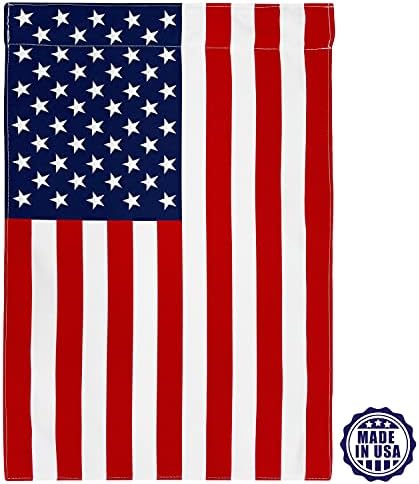 Сол и дланки Американско 4-ти јули Градинарско знаме направено во премиум Поли Поли Полплин отпорен на двојно еднострано отпорни на федериски