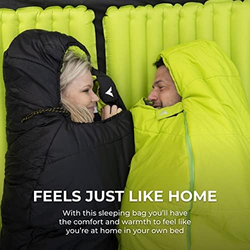 Teton Sports Leef Mummy Tog за спиење - лесна вреќа за спиење за ранец, кампување и пешачење - торба за спиење со ладно време - Додаток за