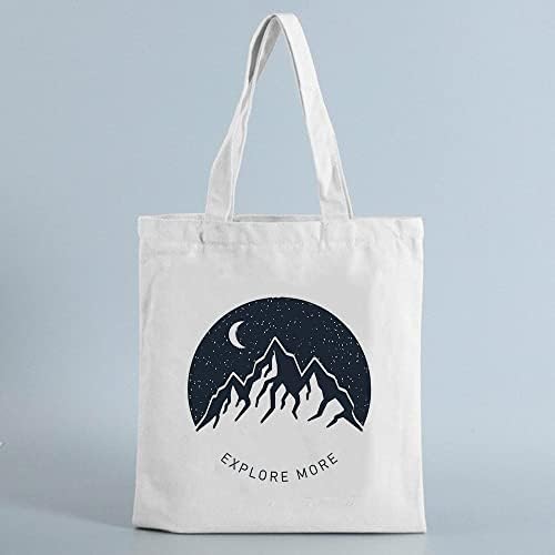 Xiaojia печати платно шопинг торба торба планински дизајн за еднократно купувач рамо за рамо торбички модни патувања за патувања, студентски