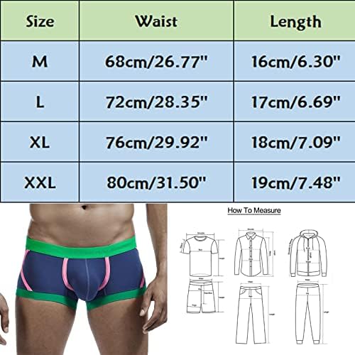 Bmisegm Атлетска долна облека мажи мажи за дишење удобно ниско ниво на половината секси дишење цврста боја боксерски шорцеви момци