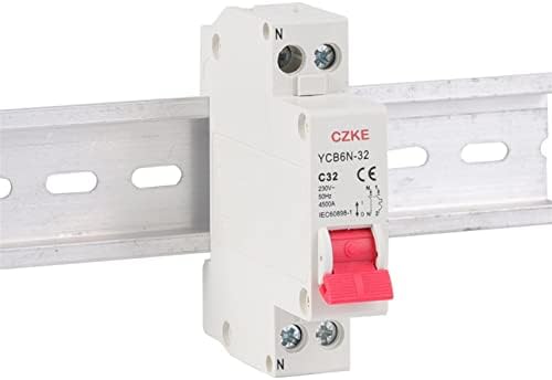 MAMZ MCB Минијатурен прекинувач за прекинувачи на колото-неутрален прекинувач YCB6N-32 6-32A 1P+N Електричен прекинувач Домашна безбедност