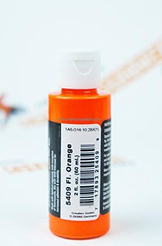 Createx Airbrush Colors 5409 Флуоресцентен портокал 2oz. Боја. од Spraygunner