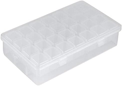 Контејнер за ситници, Организатор за пластика 28 мрежи бисери кутија за везење преносно складирање дијамантски контејнери додатоци за
